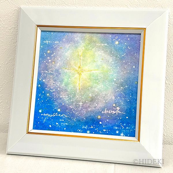 抽象画パステルアート 聖なる夜に