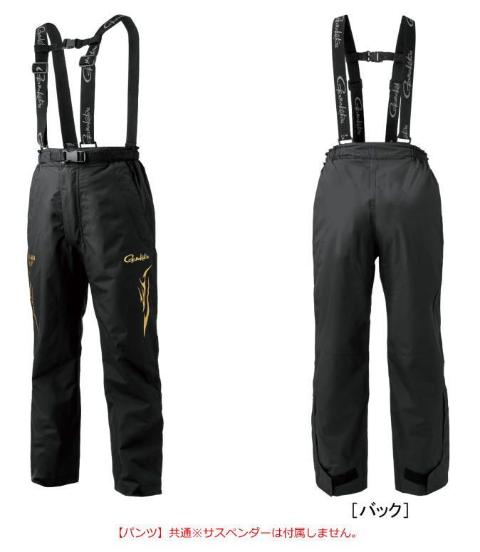 がまかつ ウィンドブレーカースーツ GM-3791 ブラック ゴールド LLサイズ レインウェア gamakatsu