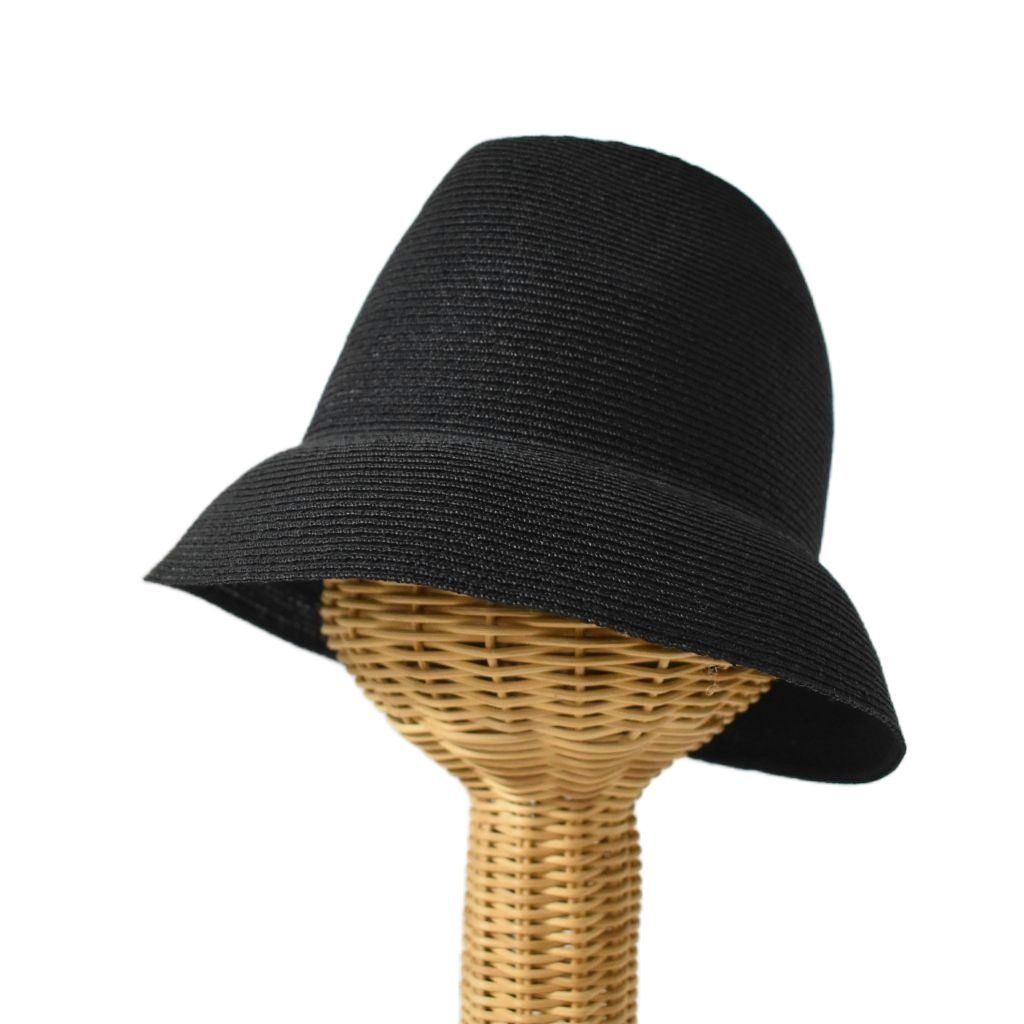 マメクロゴウチ Mame Kurogouchi キジマタカユキ KIJIMA TAKAYUKI BLADE TOP CROWN CLOCHE HAT ハット 帽子 56cm 黒 ブラック MM22SS AC309