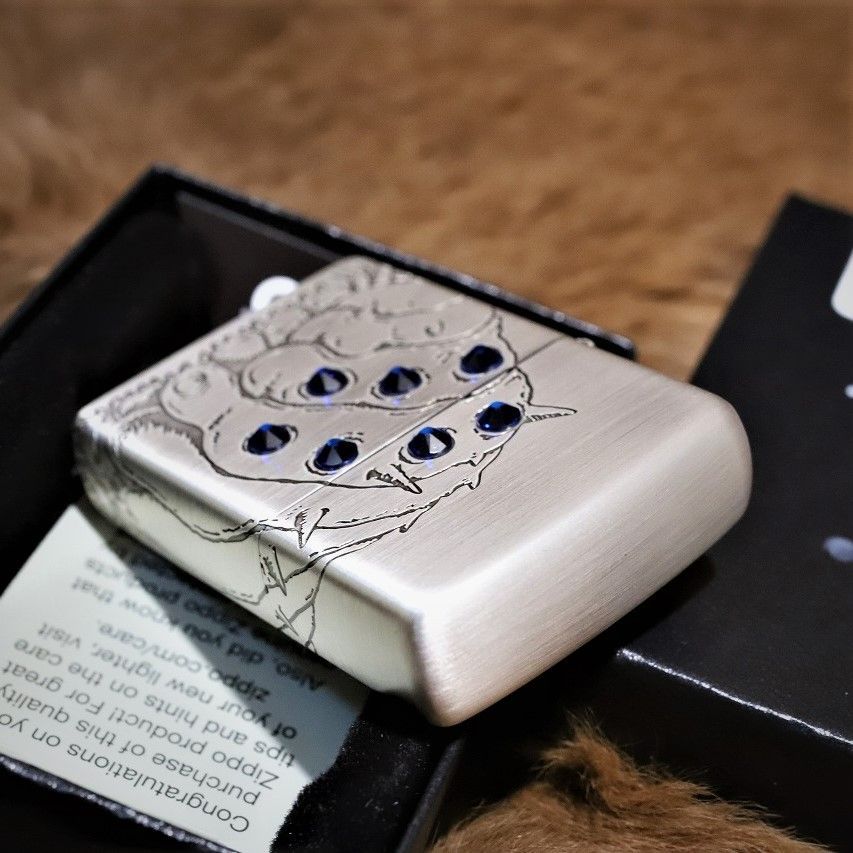ZIPPO 風の谷のナウシカ 王蟲 青 ブルー シルバーいぶし ジッポ