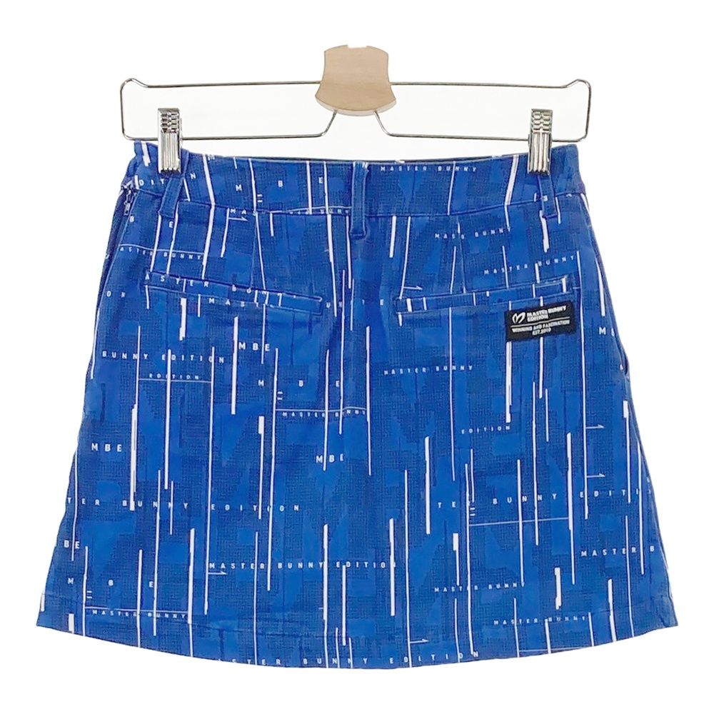 【美品】Master Bunny Edition ネイビー プリーツスカート MASTER BUNNY EDITION マスターバニー スカート ネイビー×黒 裾