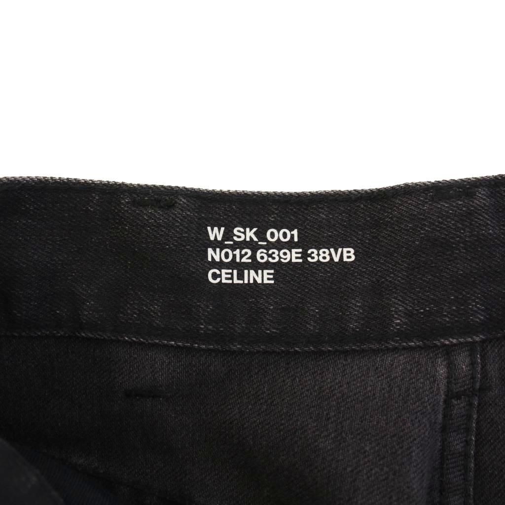 セリーヌ CELINE エディ期 デニムパンツ ジーンズ スキニー W25 黒 W  