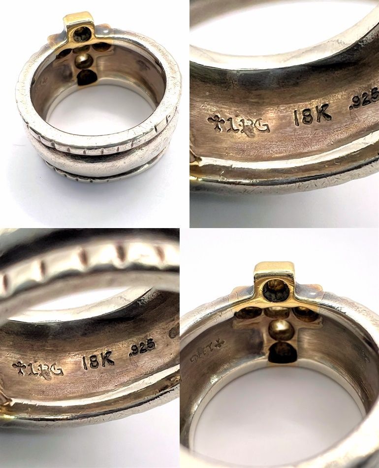 ローリーロドキン　メッシュリング　18k 925 楽天市場】Loree Rodkin ローリーロドキン リング 18K×シルバー