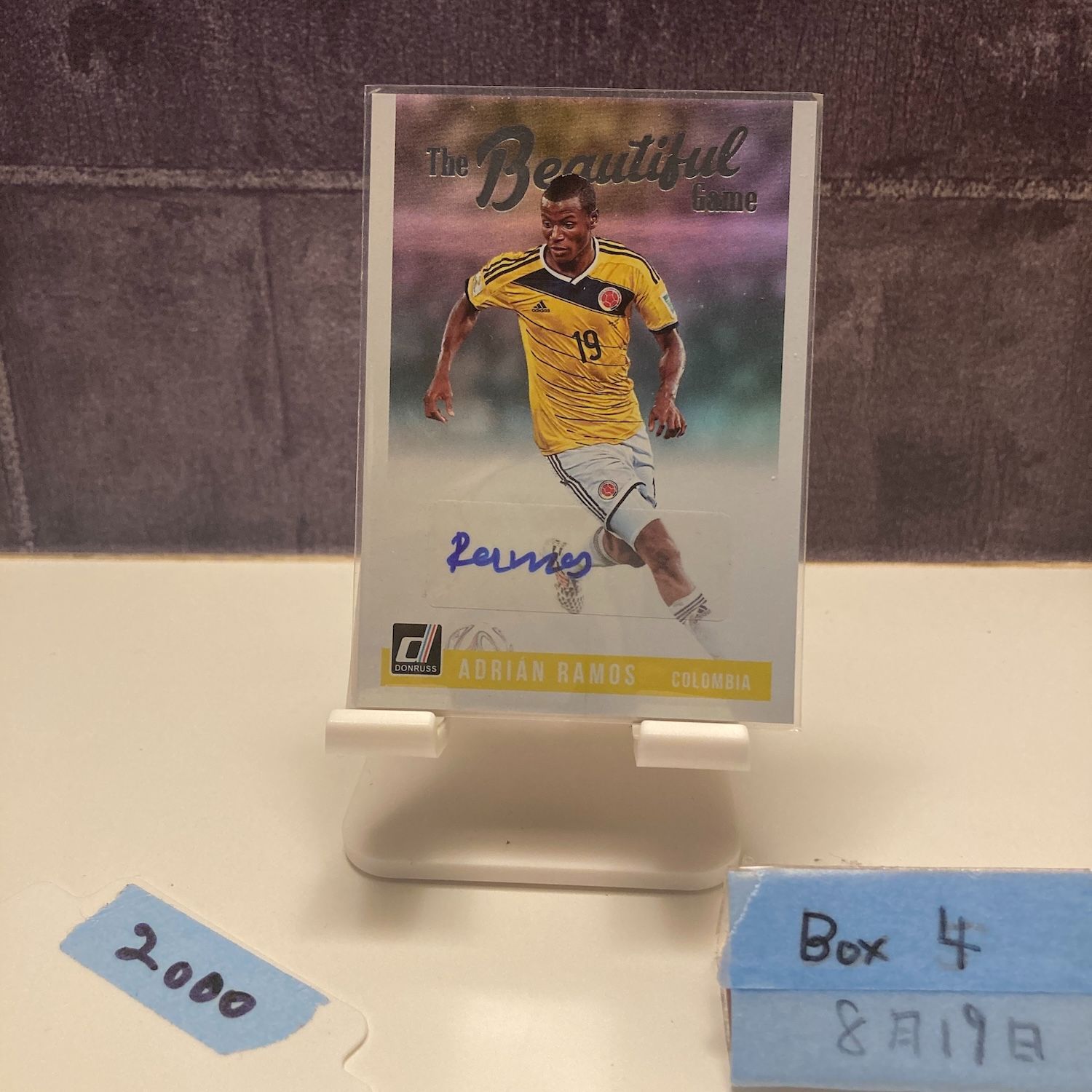 2017-2018 Panini Donruss Adrian Ramos 直筆サイン COLOMBIA The 