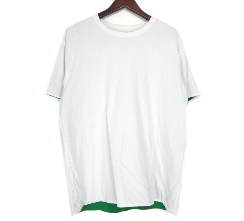 ★BOTTEGA VENETA★ダブル レイヤーストライプ コットン Tシャツ ダブルレイヤー ストライプ入り コットン Tシャツ メンズ