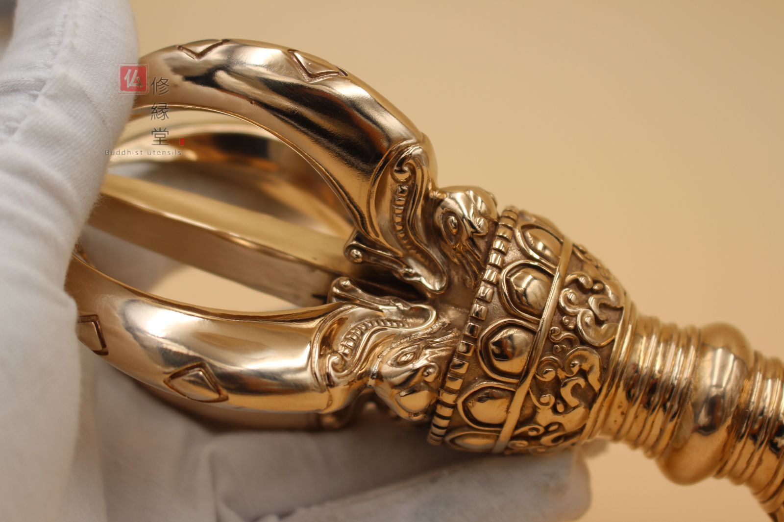 【修縁堂】仏教法器 五鈷杵 金剛杵 密教法具 真鍮製 vajra 10cm m78739984917_1.jpg?1667817235