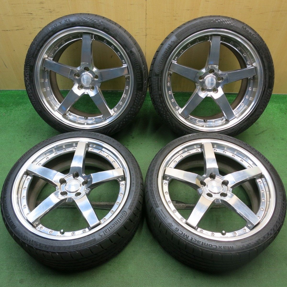 バリ溝 キレイ 9.5分 WORK GNOSIS GR3 255 35R20 285 35R20 コンチネンタル マックスコンタクト MC6 20インチ ワーク グノーシス PCD114.3 5H 5091112HAノ