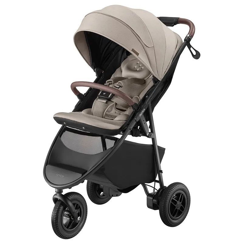 【開封済み・未使用品】Aprica A型 ベビーカー スムーヴプレシャス AB 1か月-36か月まで 3輪タイプ (ベージュ) 2184599 K0517 0529ML005 0120240524100203