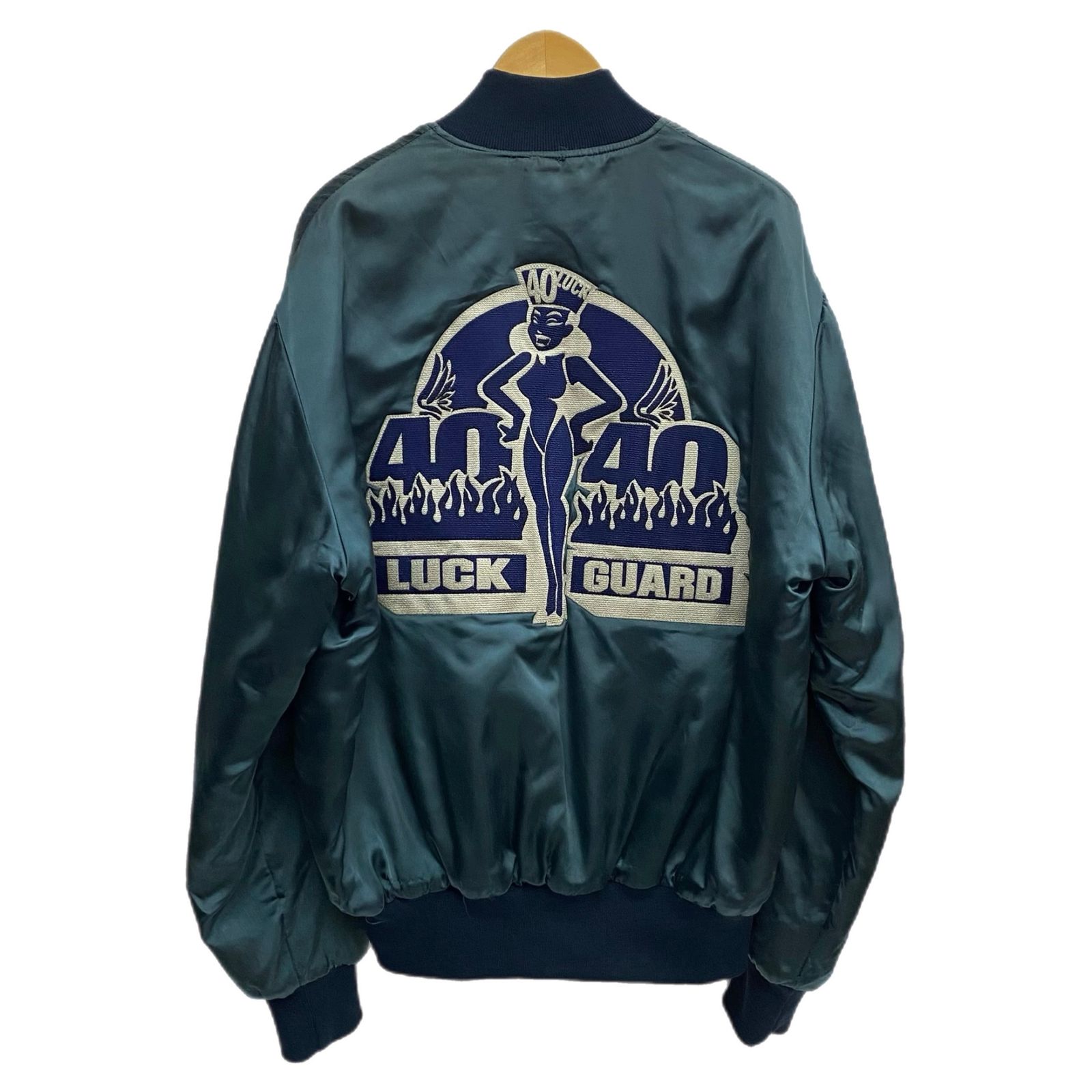 フォーティーパーセント アゲインストライツ FORTY PERCENT AGAINST RIGHTS サテンスタジャン ジャケット Lサイズ 201MT-4616