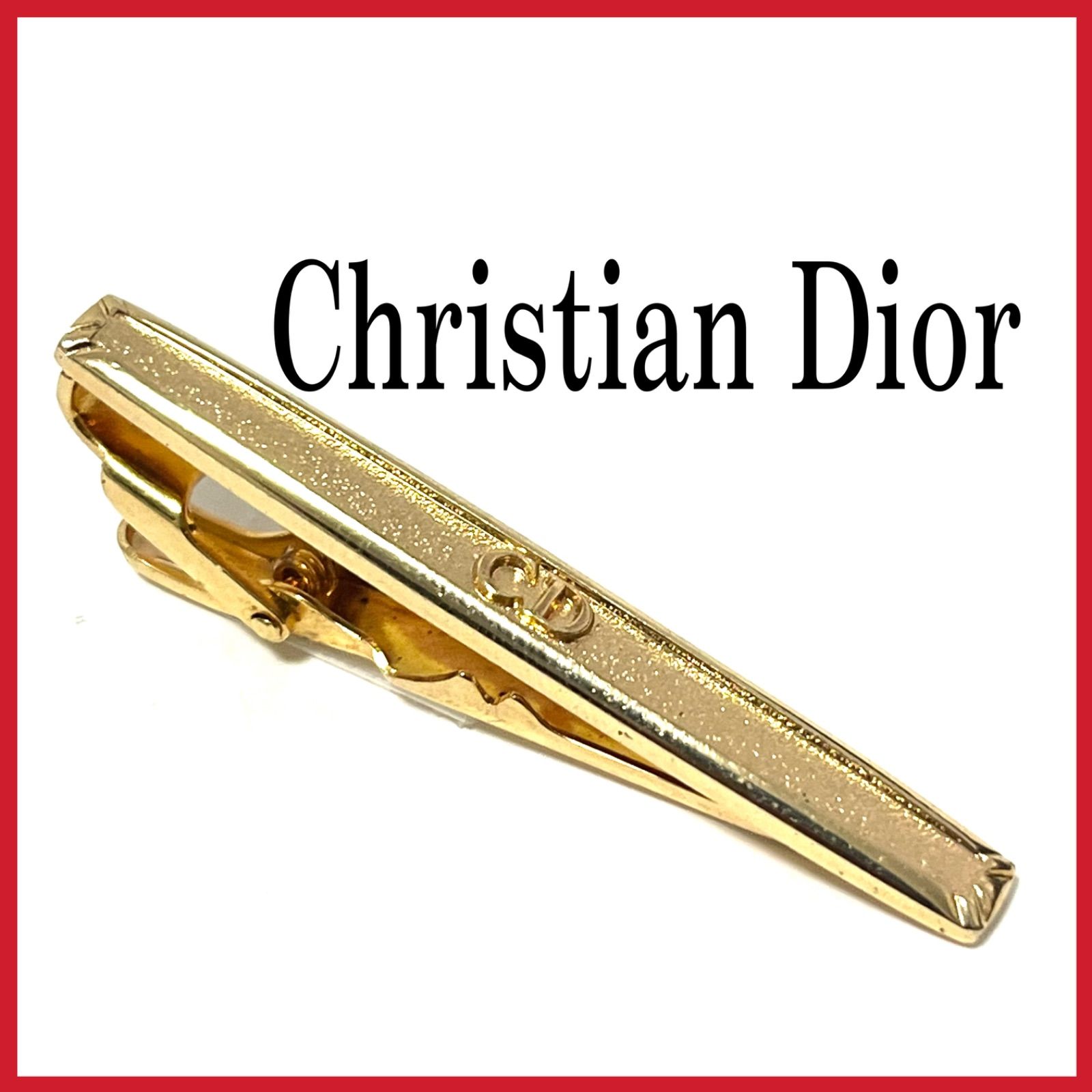 極美品 Christian Dior クリスチャンディオール ネクタイピン ゴールド ハイブランド