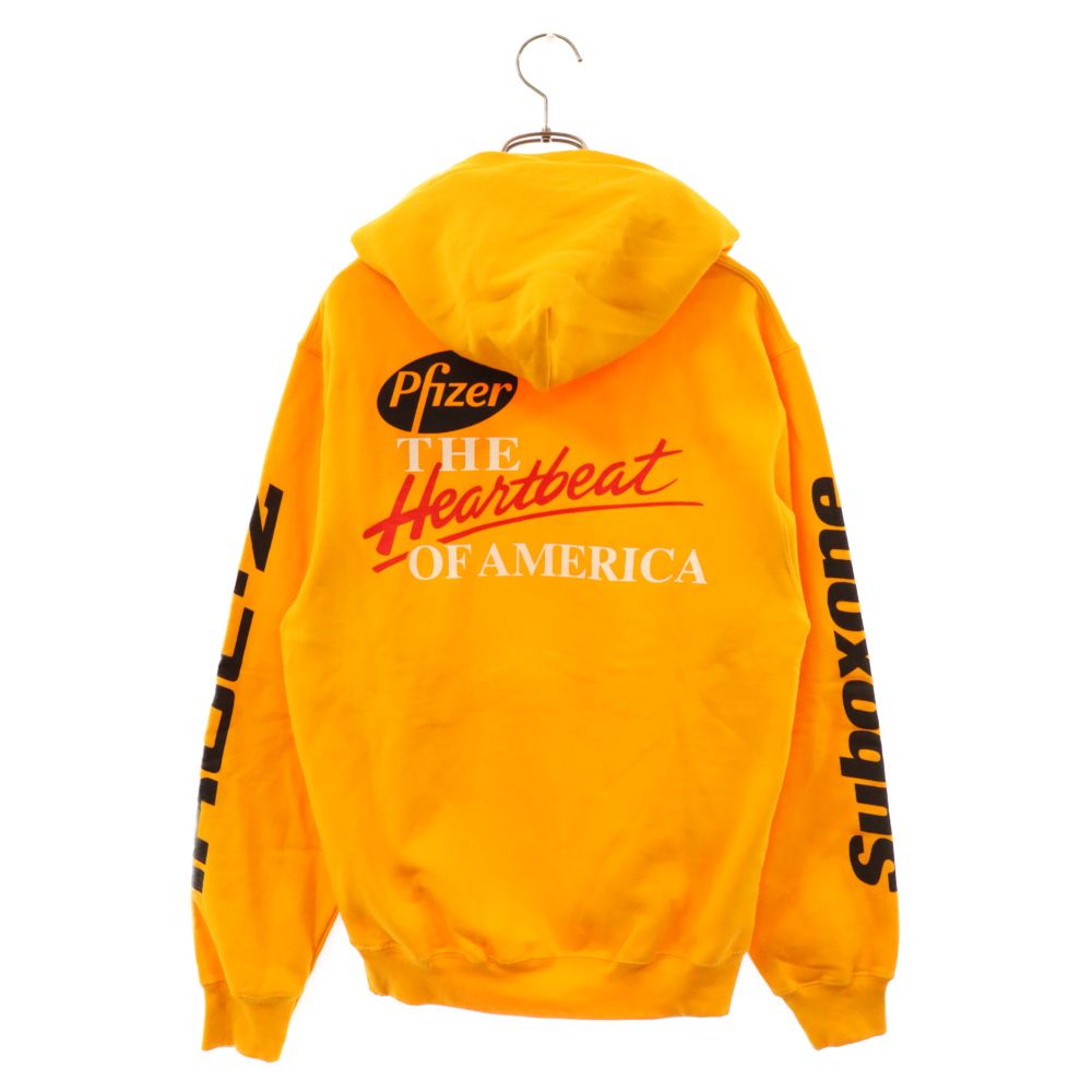 BOYS OF SUMMER (ボーイズオブサマー) PRINT LOGO PULLOVER HOODIE プリントロゴプルオーバーフーディ パーカー イエロー