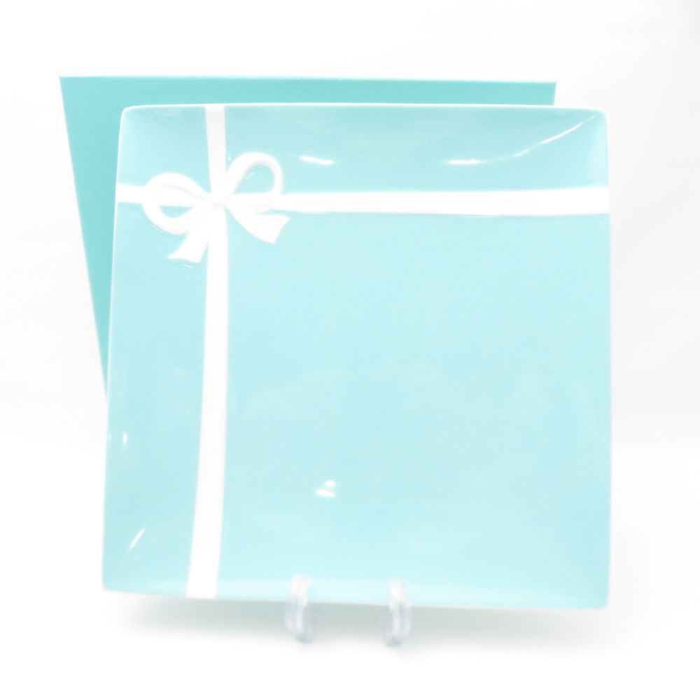 TIFFANY＆Co. ティファニー ブルーボックス スクエアプレート 1点 四角皿 大皿 SO3221L2