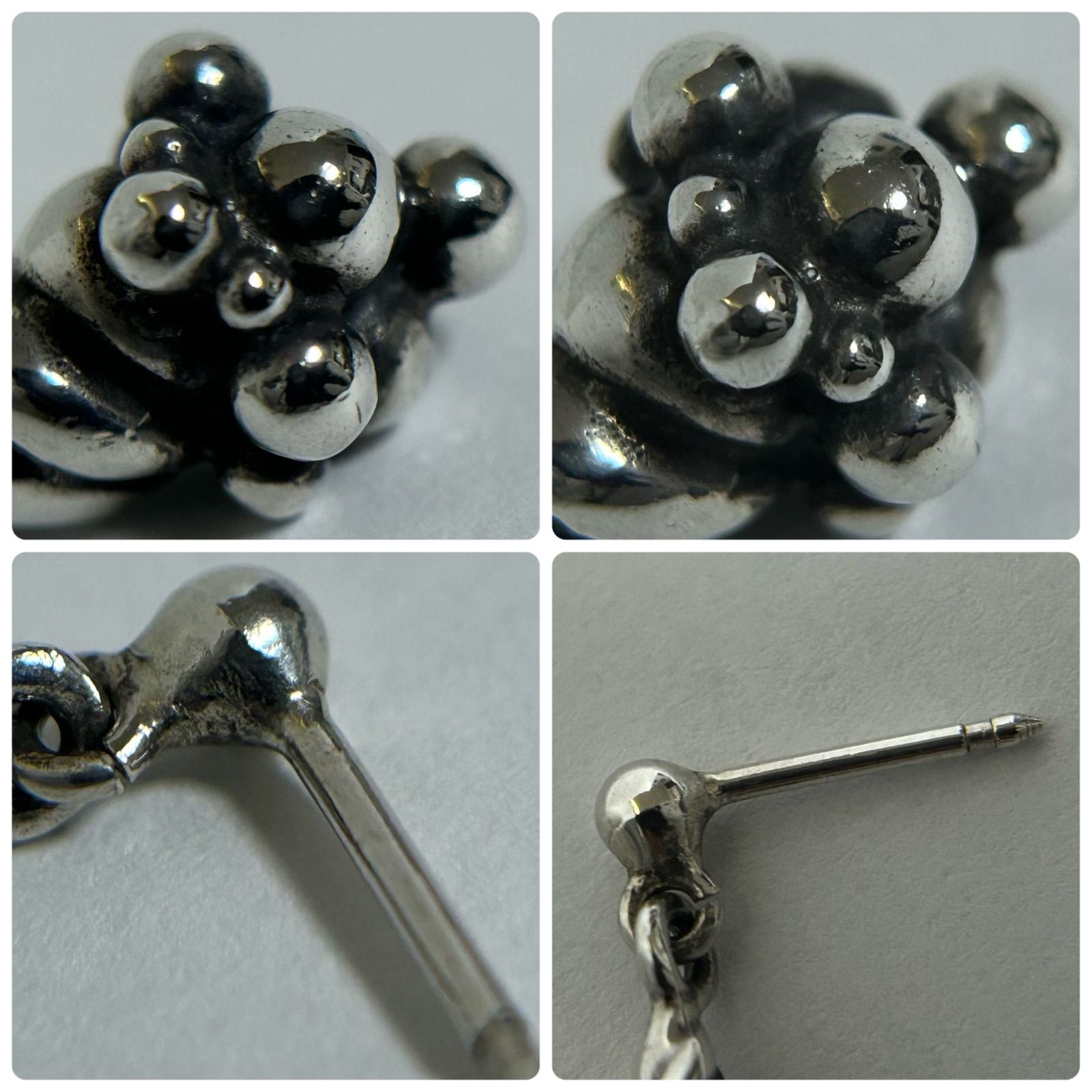 使用感大】ジョージジェンセン 363 ピアス うずまき貝 巻貝 AG925