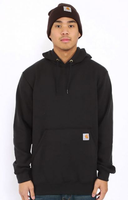 Carhartt (カーハート) US パーカー プルオーバー (K121) Hooded Pullover Midweight Sweatshirt Black