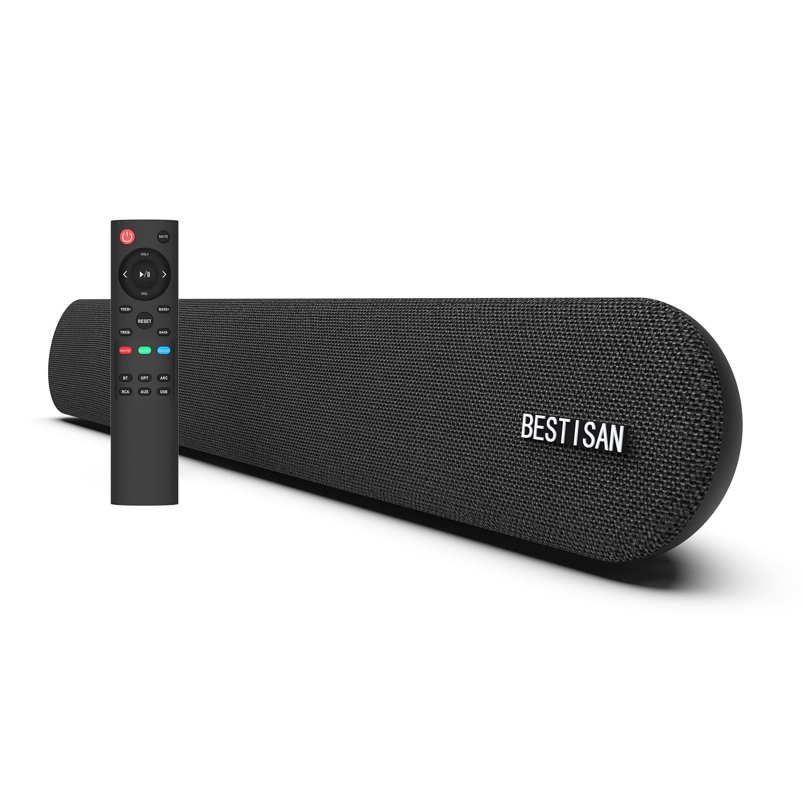 新品未使用 BESTISAN サウンドバー Bluetoothスピーカー テレビ Amazon.co.jp: BESTISAN サウンドバー テレビ用 60W ARC