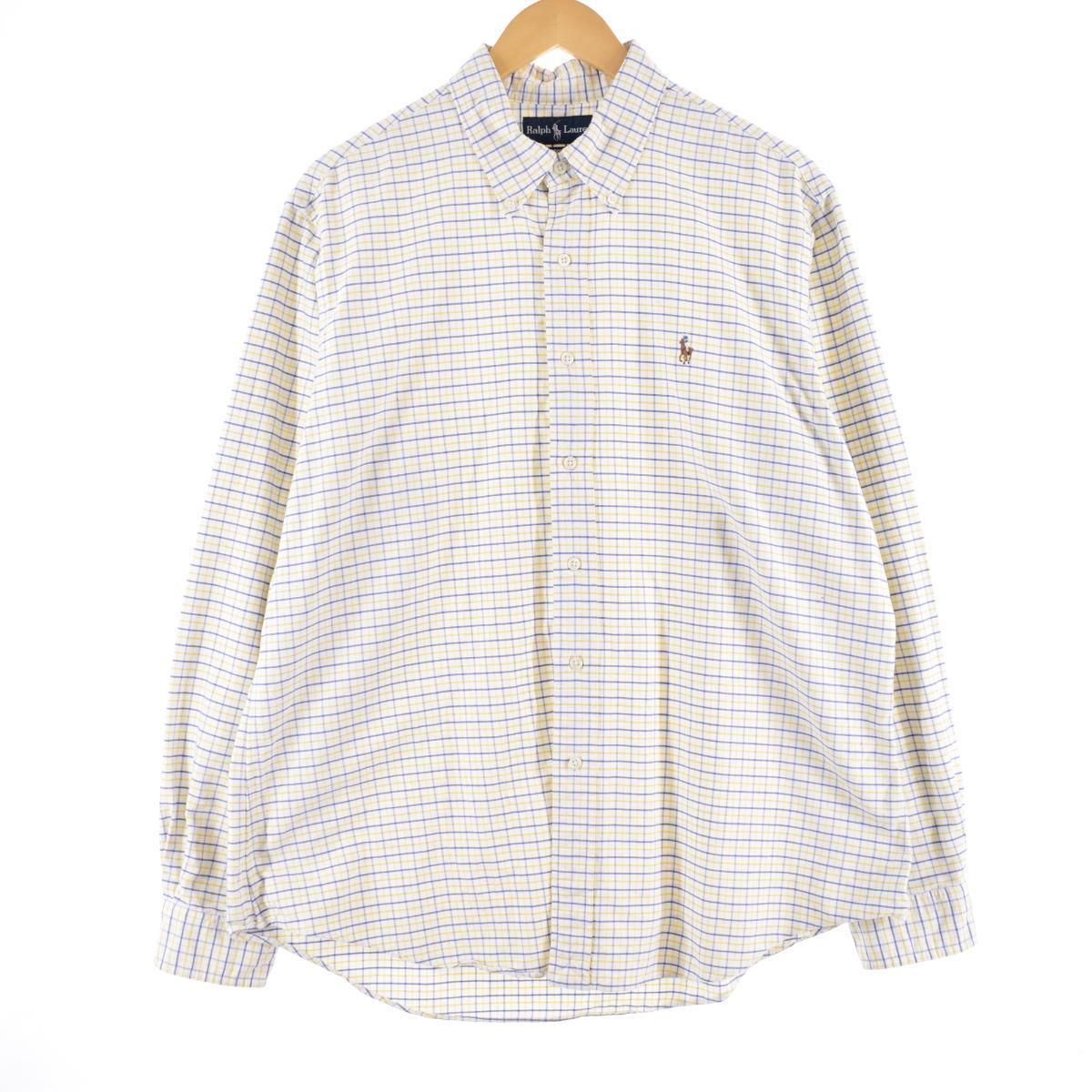 古着 ラルフローレン Ralph Lauren CUSTOM FIT 長袖 ボタンダウン