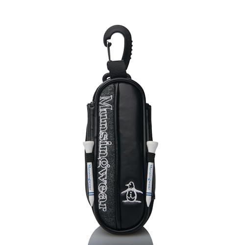 Color:MQBXJX61 BK00(ブラック) [マンシングウェア] ボールホルダー マグネット式 定番 2個用 ティー付 ゴルフ MQBXJX61 BK00(ブラック)