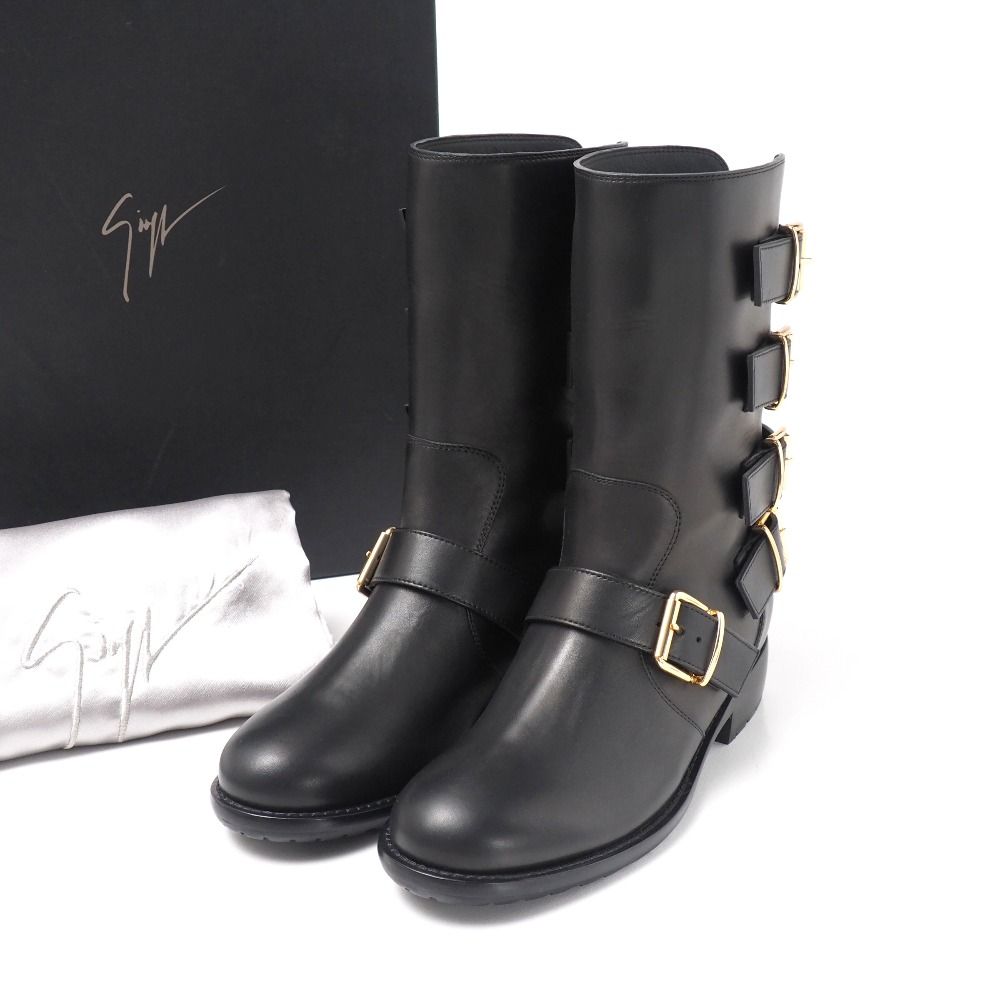 ♥品 GIUSEPPE ZANOTTI ジュゼッペザノッティ ブーツ サイズ35 エンジニアブーツ レザーブーツ 20250918|RA6067