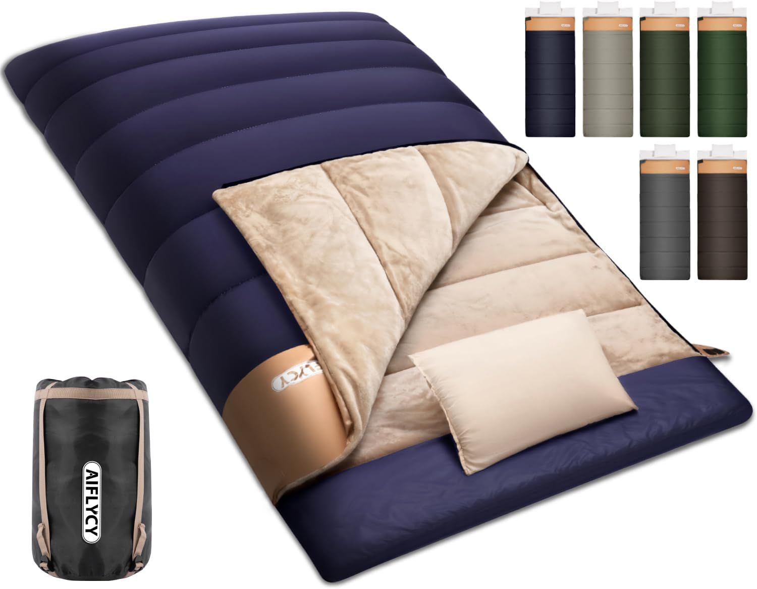 寝袋 シュラフ 2個セット 封筒型 アウトドア 防災 車中泊 キャンプ