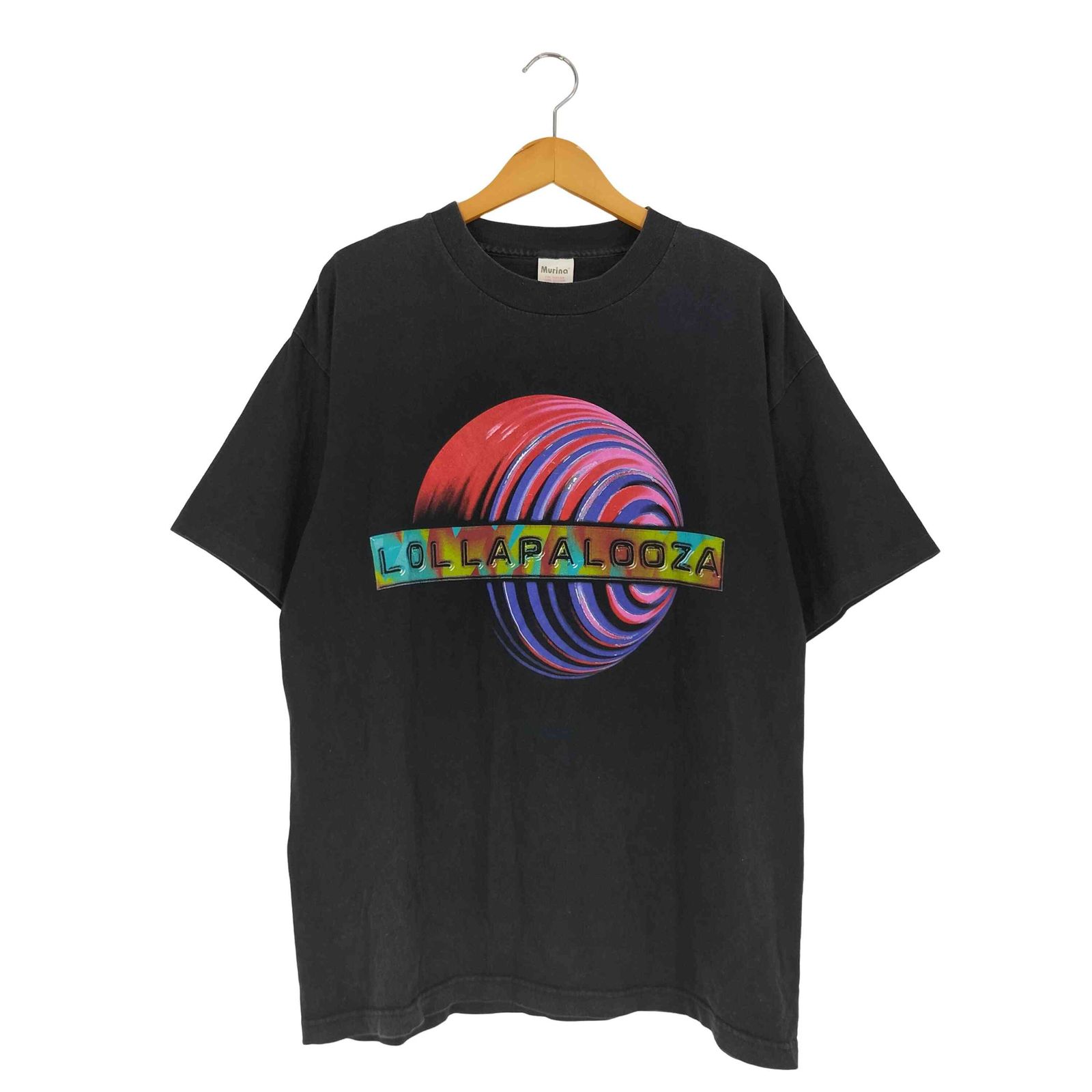 Lollapalooza ブラック Tシャツ Murina ロラパルーザ 90s 古着