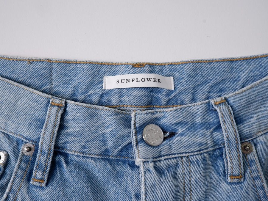 SUNFLOWERサンフラワー 5077-704 WIDE TWIST JEANS ワイドツイスト