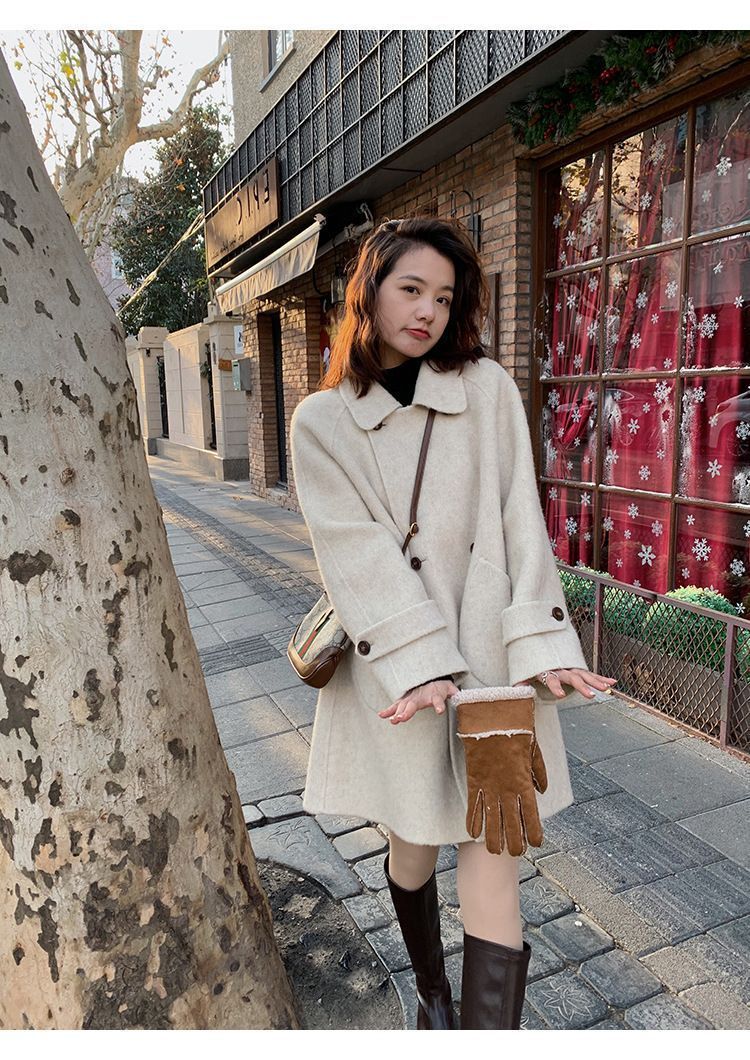 コート ウール チェスターコート レディース コートジャケット 長袖 ウールコート ダブルフェイス ミドル丈 ショート 防風コート アウター シンプル 冬服 保温 防風 細身 高品質 上品 Aライン 通勤 ビジネス 上nuanta11 DZ30 SIROKUMA-CORPORATION_COM