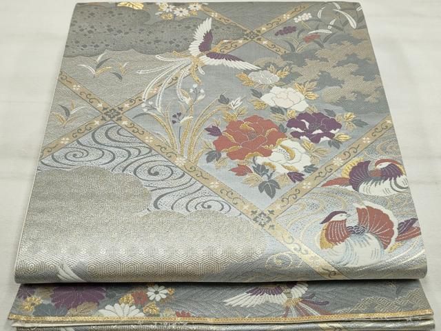 カレン新品未使用品　正絹 六通袋帯【大蛇 青金】 No.1712 カレン様専用新品未使用品 正絹 六通袋帯【大蛇 青金】 No.1712