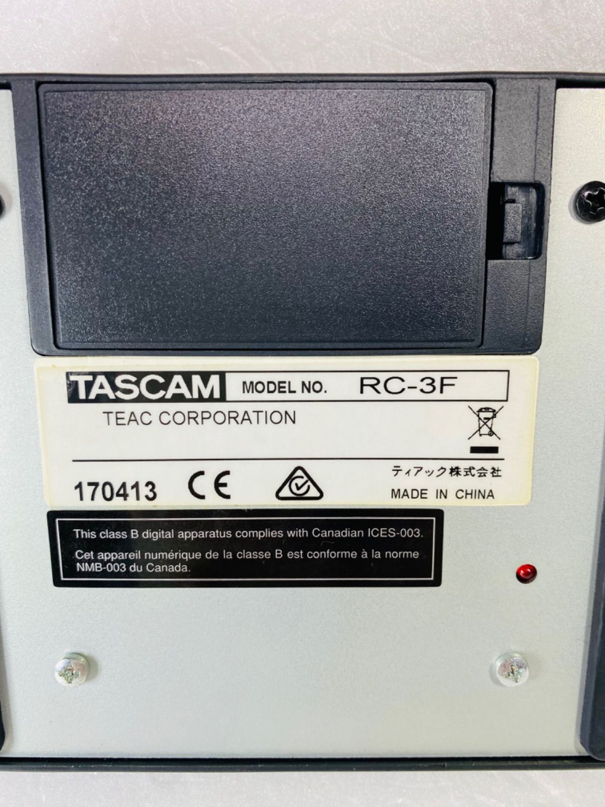 TASCAM 3ペダルフットスイッチ TASCAM製品用 RC-3F - オーディオアンプ