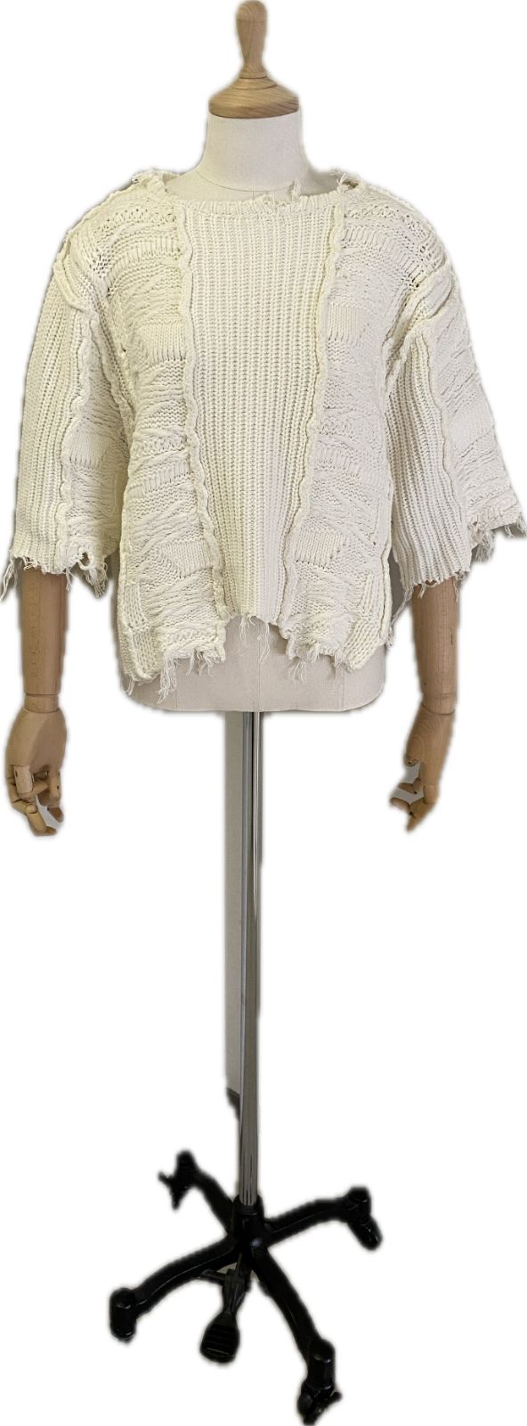 PERVERZE ダメージニットベスト 人気 PERVERZE パーバーズ クラッシュ