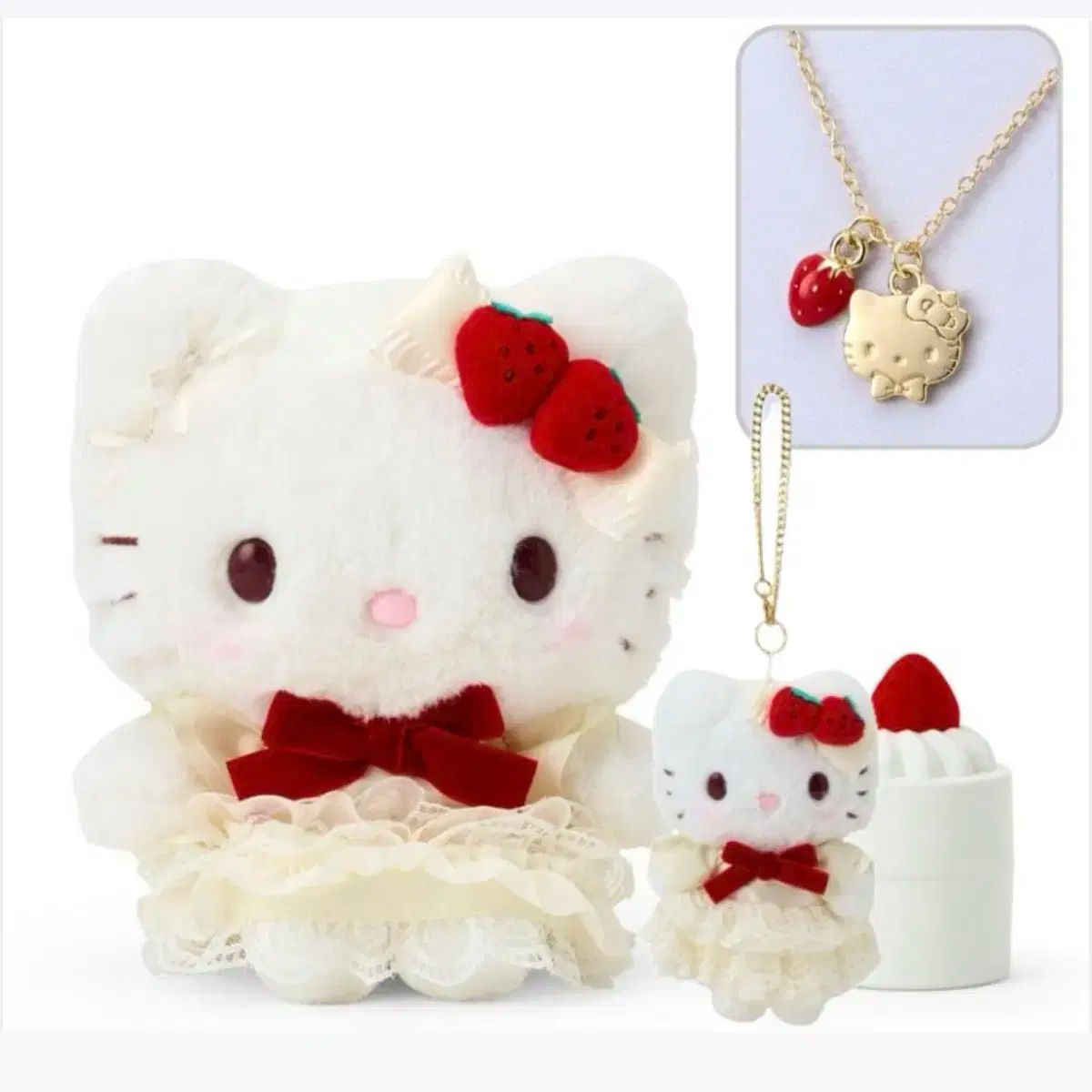 ハローキティ ショートケーキ ぬい マスコット セット まとめ