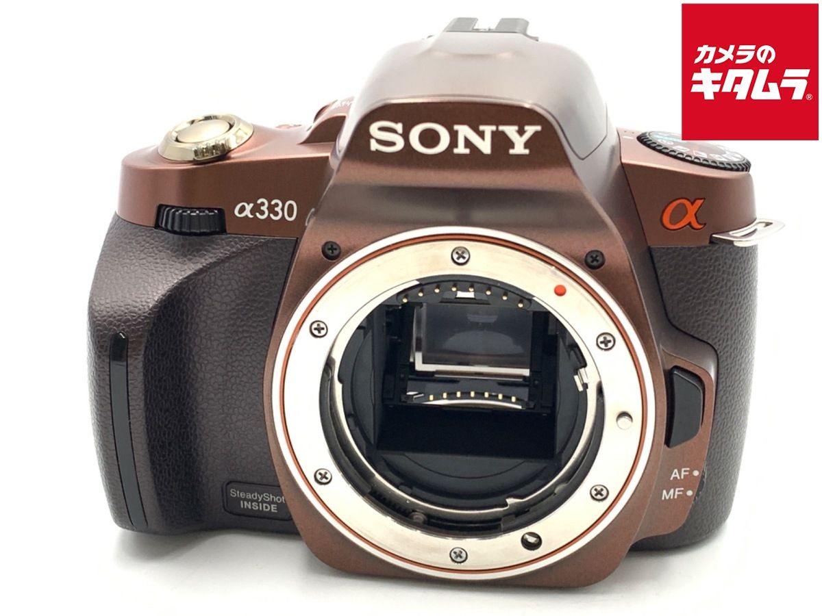 並品 ソニー α330 ボディ ブラウン DSLR-A330