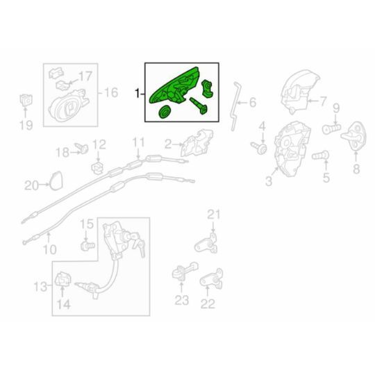 ホンダ 純正 CR-Z フロントドア ハンドル ASSY. R 右 運転席 ZF2 BETA Genuine Honda CR-Z front door  handle ASSY. right driver seat - メルカリ