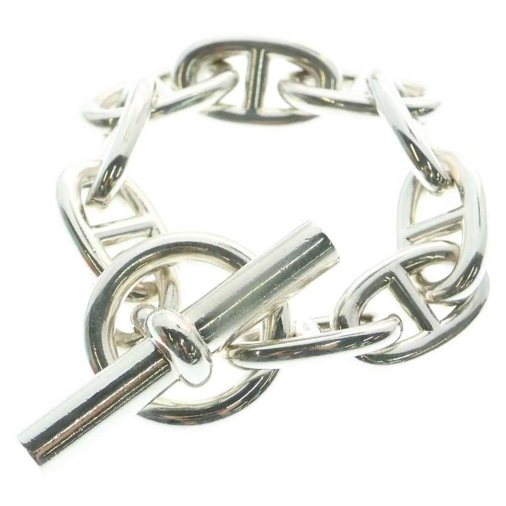 HERMES エルメス Chaine d Ancre TGM シェーヌダンクル 9コマ チェーンブレスレット シルバー