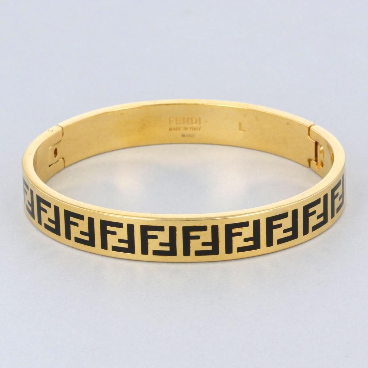 【中古】 Fendi フェンディ ブレスレット バングル FF FFブレスレット 中古】 FENDI （フェンディ） FFﾛｺﾞ ﾊﾞﾝｸﾞﾙ フォーエバー フェンディ