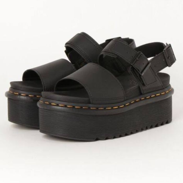 ドクターマーチン Dr.Martens サンダル 厚底 VOSS QUAD UK4 23cm シャークソール 厚底