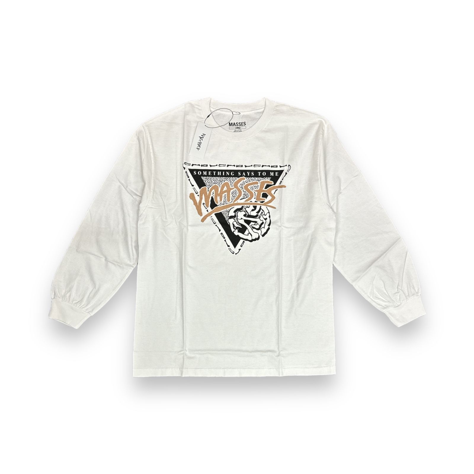 定価11000円 新品 MASSES T-SHIRT L/S TRIANGLE トライアングル ロンT 