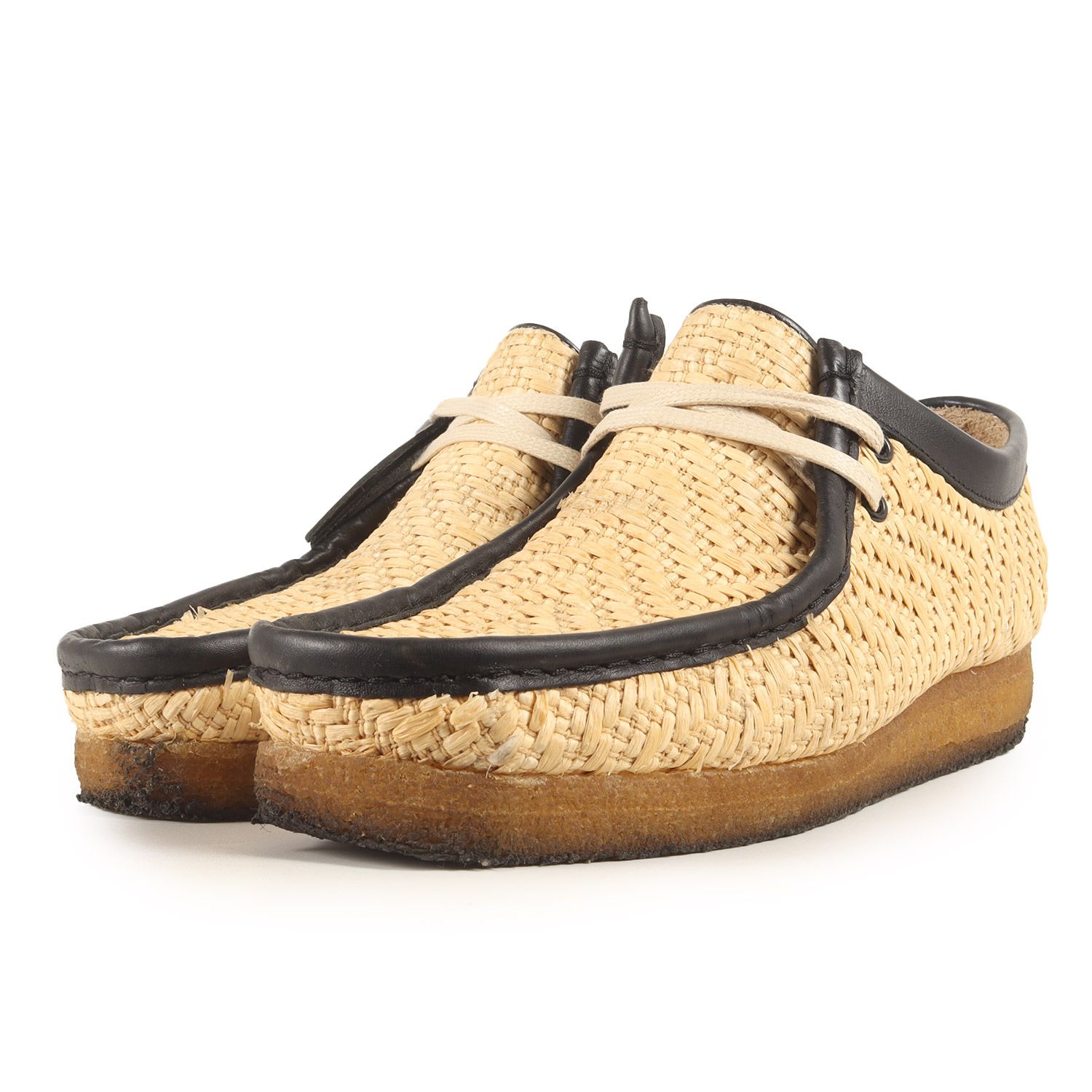 Clarks クラークス サイズ:UK7.5 日本未発売 ラフィア ワラビー ブーツ Wallabee Boot Natural Raffia ナチュラル シューズ 靴【メンズ】