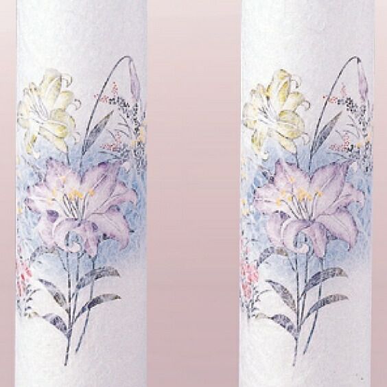 盆提灯 岐阜提灯 置き提灯 創作提灯 こもれび桜調ダイオード 2個セット 高さ29cm P17 4361 LED コードレス 初盆 新盆 お盆