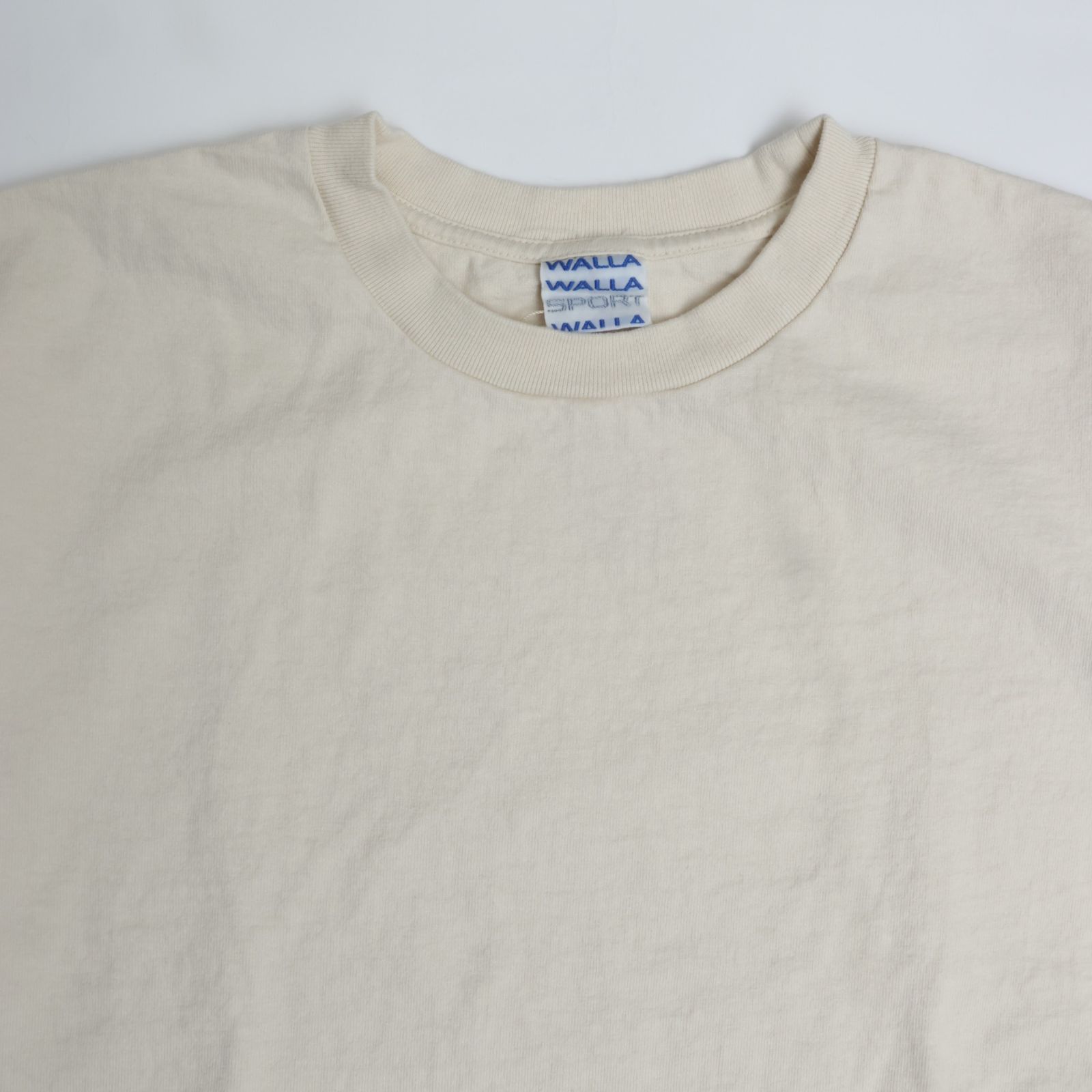 WALLA WALLA SPORT ワラワラスポーツ 9oz TUBE TEE IVORY Tシャツ 半袖 ヘビーオンス