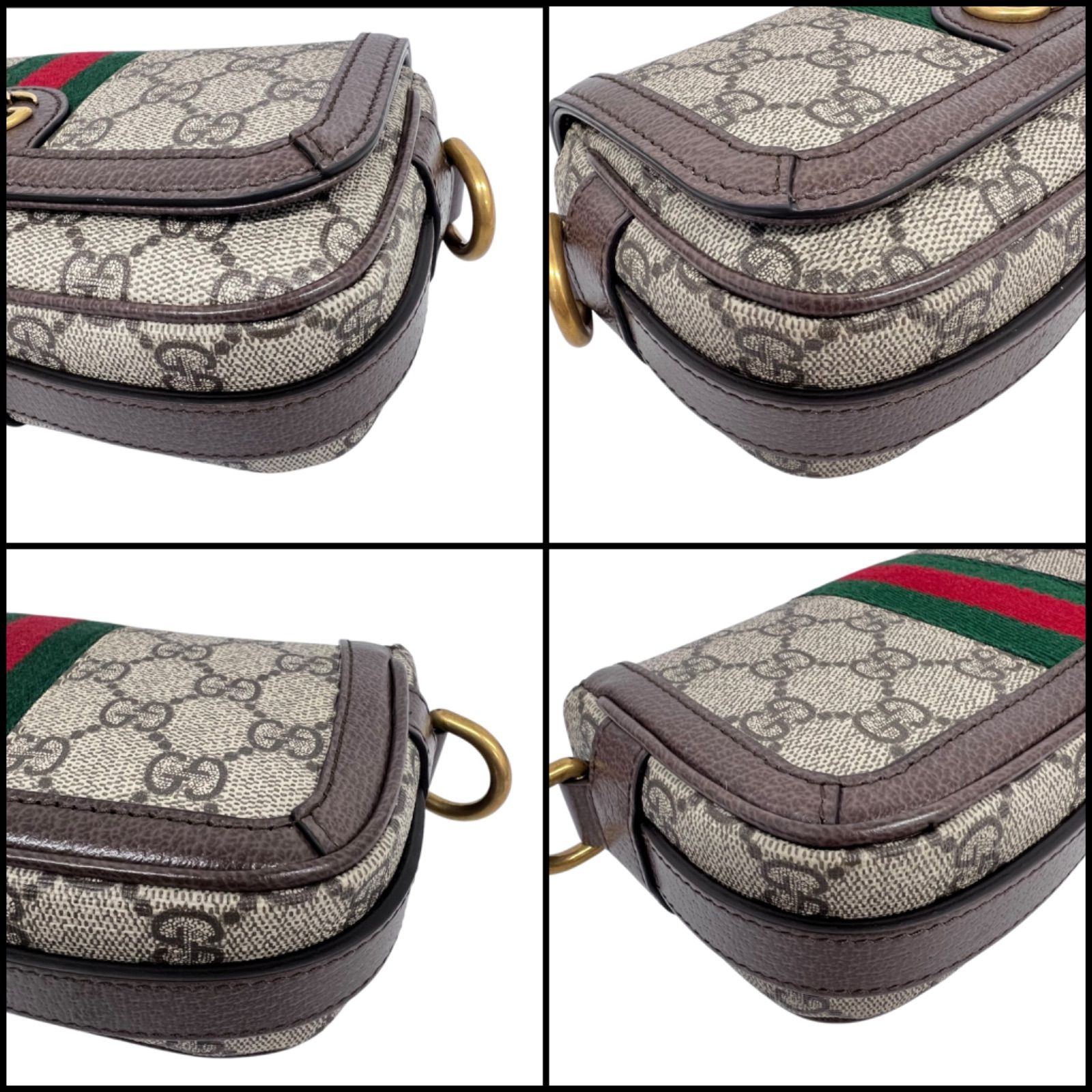 ✨新品未使用品✨GUCCI グッチ オフィディア スーパーミニ ショルダーバッグ ベージュ＆エボニー GGスプリーム キャンバス - メルカリ