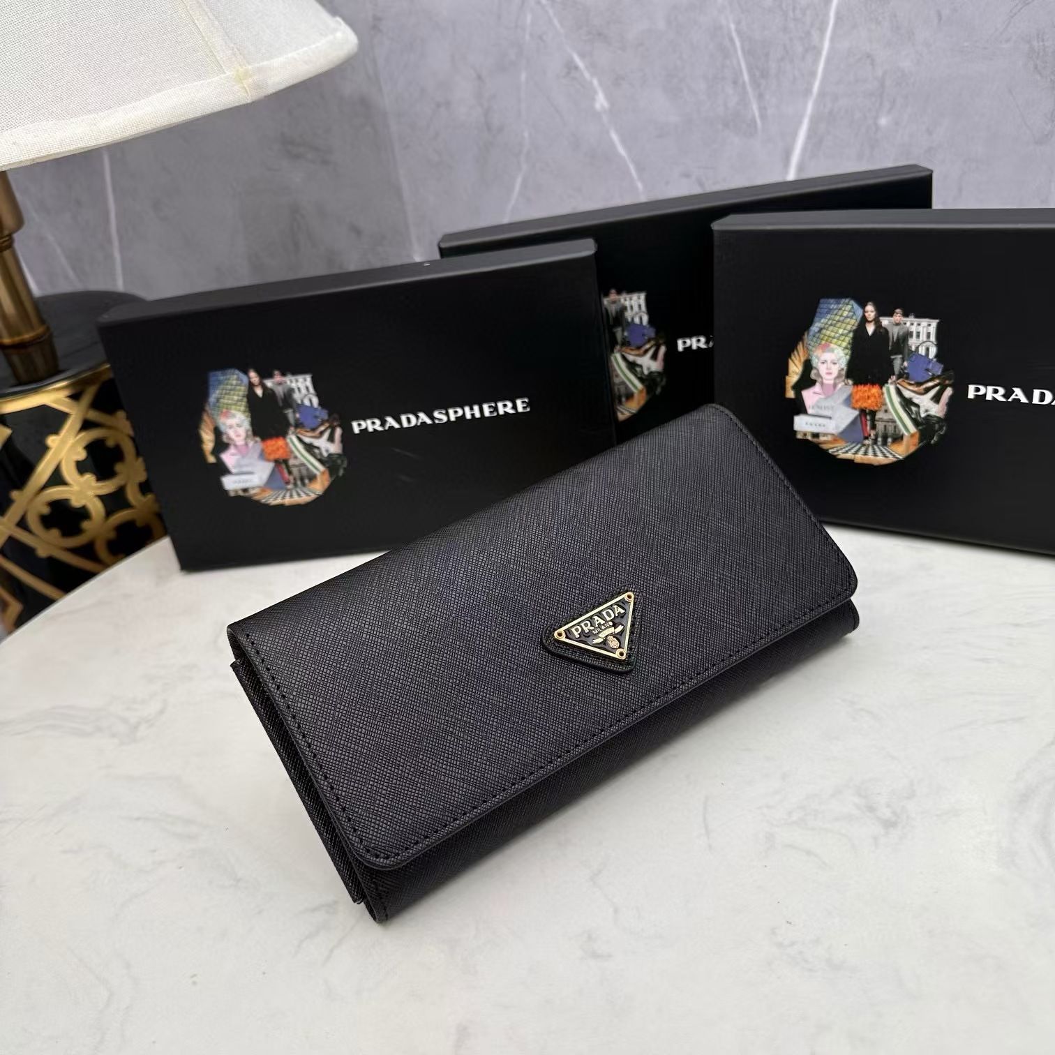 新品 PRADA プラダ 長財布 ブラック 新品未使用品 - メルカリ