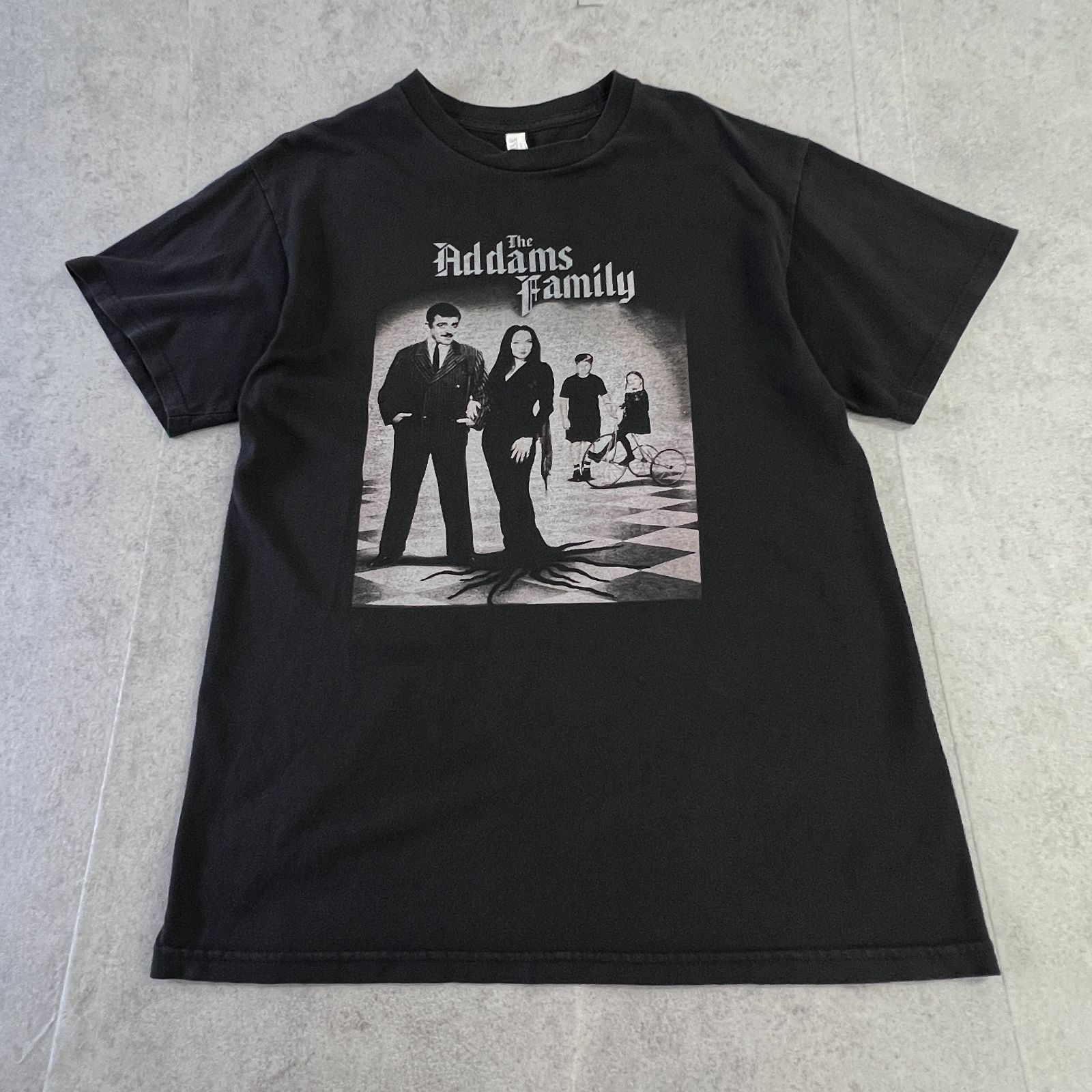 古着 90s addams family アダムス・ファミリー Tシャツ 黒 90年代 90s アダムスファミリー ブラック 黒 ムービー 半袖