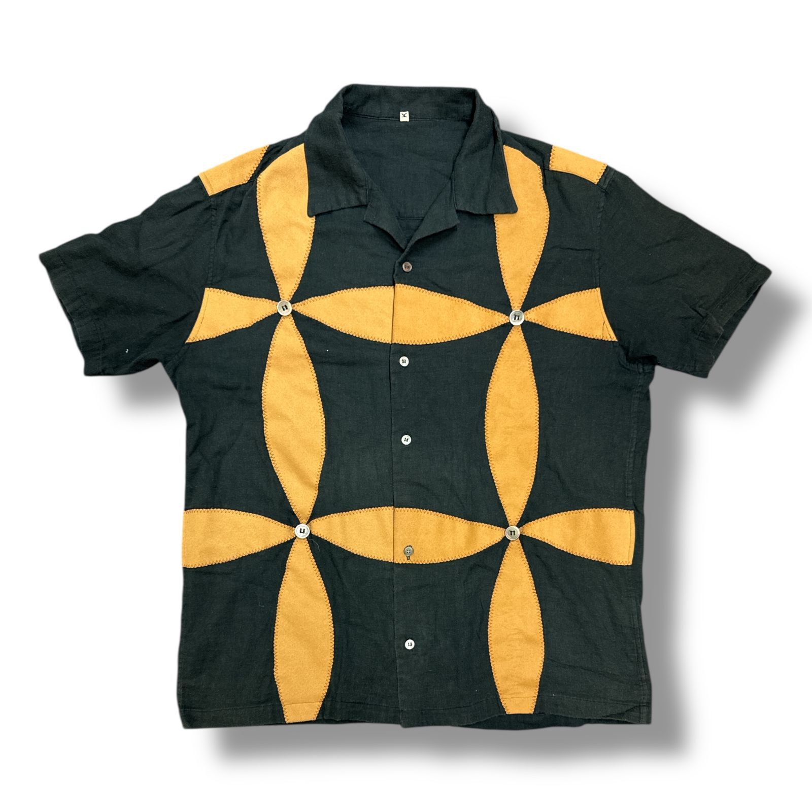 参考上代37400円 KHOKI 23SS BUTTON FLOWER SHIRT ボタン
