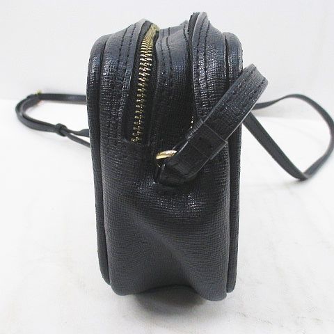 ☆FURLA フルラ レザー ショルダーバッグ ゴールド金具 ファスナー 黒☆ フルラ FURLA ダナエミニ WE00495BX0929O6000 ブラック レザー