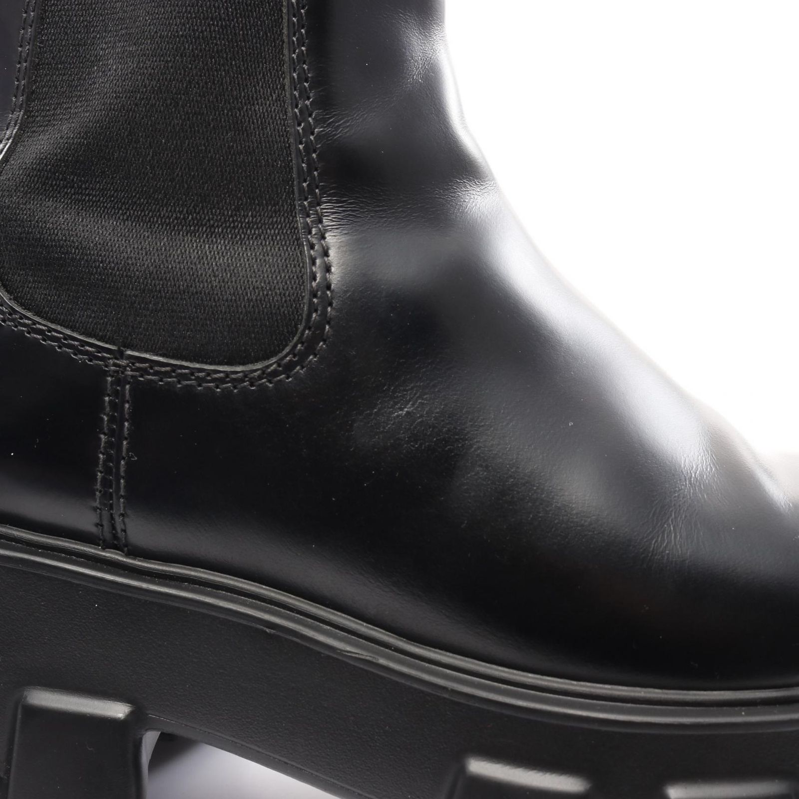 プラダ PRADA ブーツ モノリス ブラッシュドレザー チェルシーブーツ 