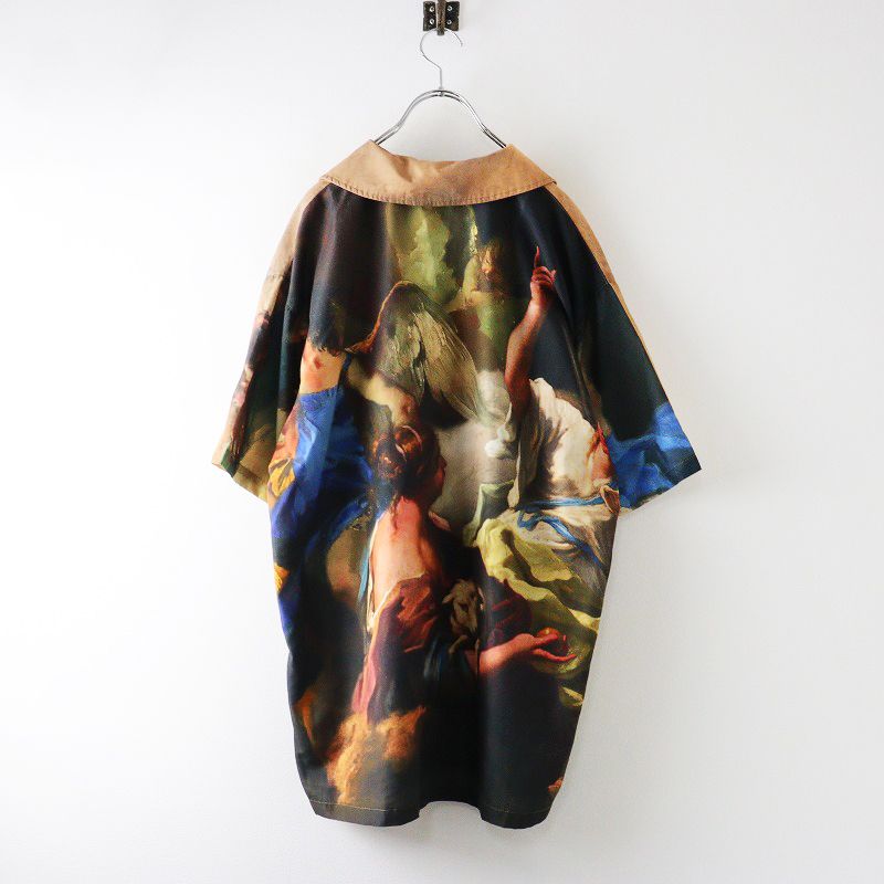 2025SS ロイスクレヨン アンドエルシー Lois CRAYON -ellecy エンジェルプリント オープンカラー ビッグシャツ M｜ 2400014590517 WWW_NOITHATQUANGTHANH_NET