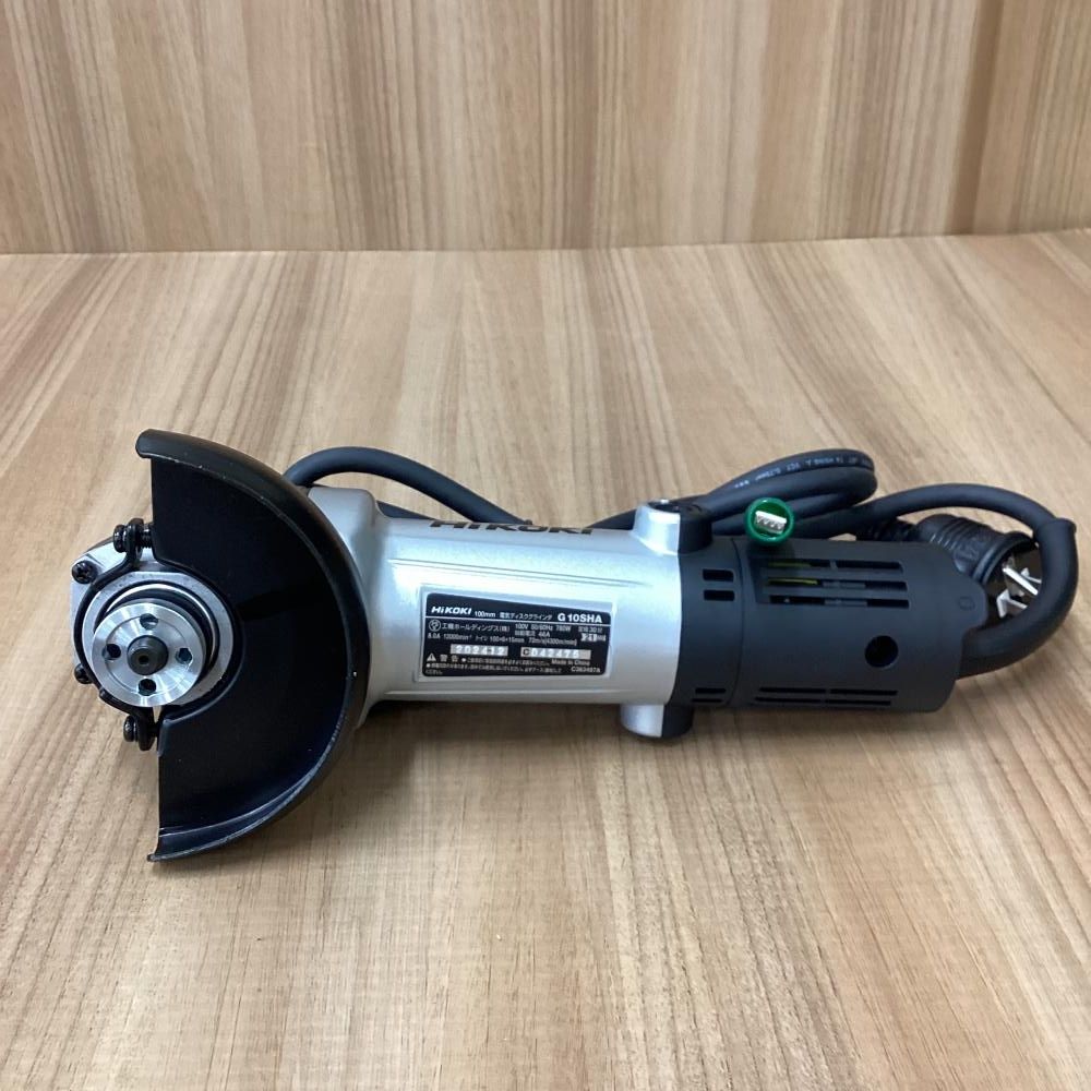 HiKOKI（日立工機） G10SHA AC100V ディスクグラインダ トイシ径100mm スナップスイッチタイプ アルミボディ [KH03] ハイコーキ HiKOKI 電気ディスクグラインダ 砥石径100MM スナップ