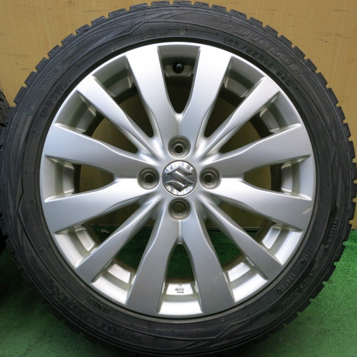 4本価格☆スズキ スイフト 純正 185/55R16 スタッドレス ダンロップ