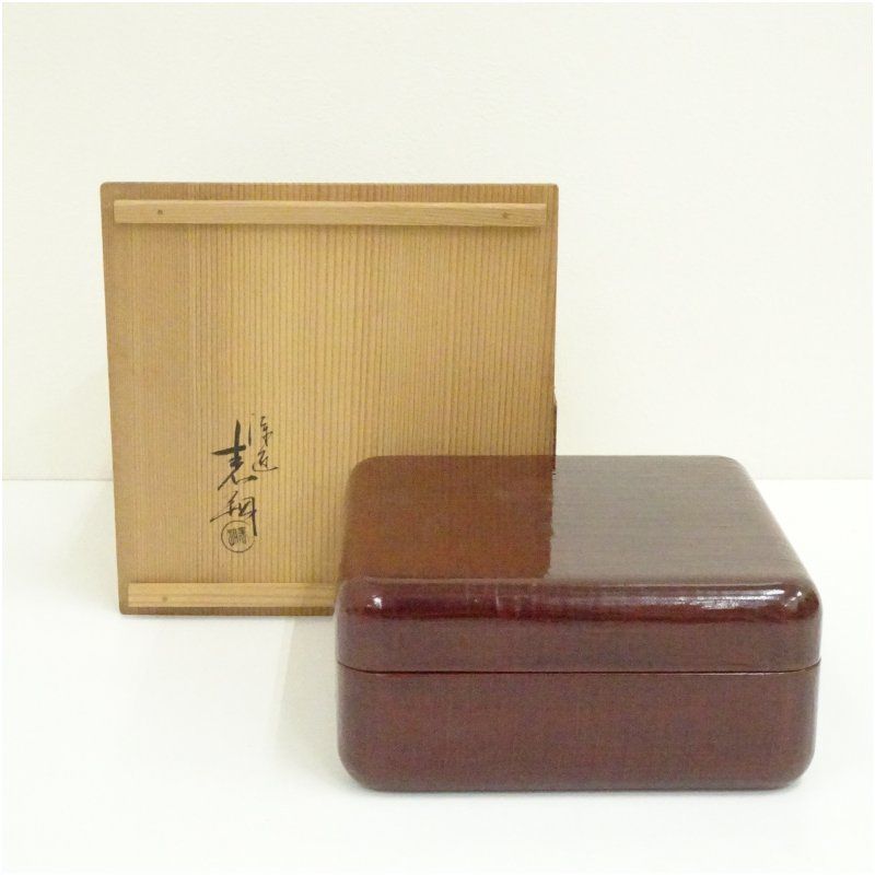漆匠　鈴木表朔造　一閑塗縁高重　美品　共箱　茶道具　懐石　送料込 漆匠 鈴木表朔造 一閑塗縁高重 共箱 茶道具 懐石 美品 - メルカリ