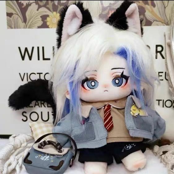 1点もの】☆ブルーロック 潔世一 20cm 着せ替えぬいぐるみ 猫耳